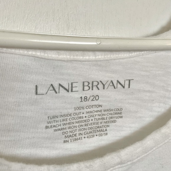 Lane Bryant Floral “Femme Squad” Cold Shoulder T-Shirt - Size 18/20 - Picture 11 of 11